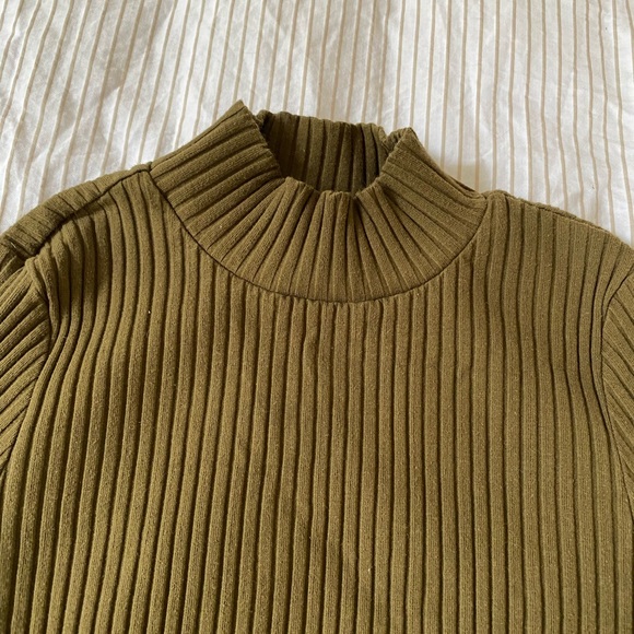 Mockneck, ribbed Frank & Oak shirt - Picture 4 of 4